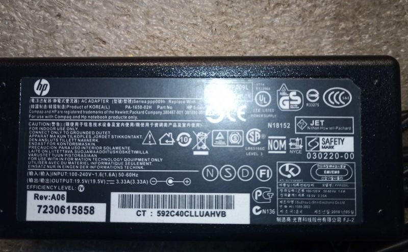 Блок питания HP pa-1650-02h Киев - изображение 2