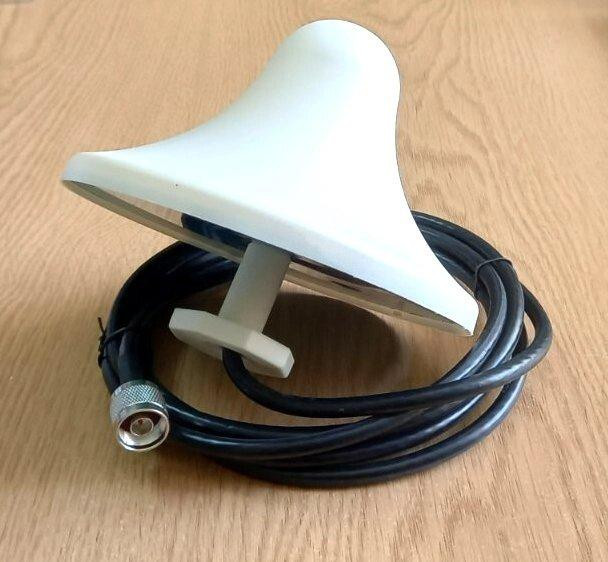 Антенна "грибок" 820-3890 МГц 2/5 дБ, до 100 Вт, кабель RG-6 3 м, N-male (папа) разъем Днепр - изображение 1