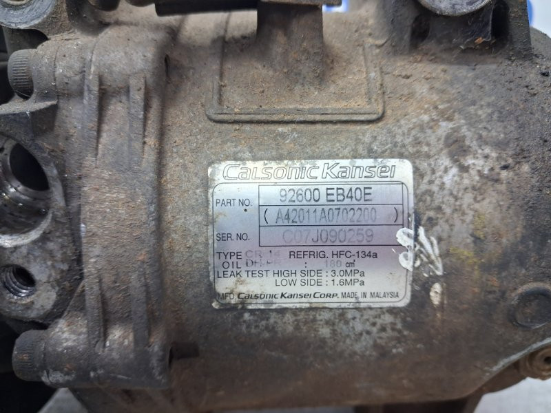 Компрессор кондиционера Nissan Navara D40 2.5 DIESEL YD25DDTI 2004 (б/у) Київ - зображення 5