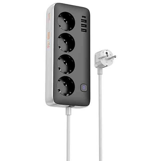 Удлинитель Hoco AC21 Sunlight 4-bit (1C/3A/4xSocket) (3m) Херсон