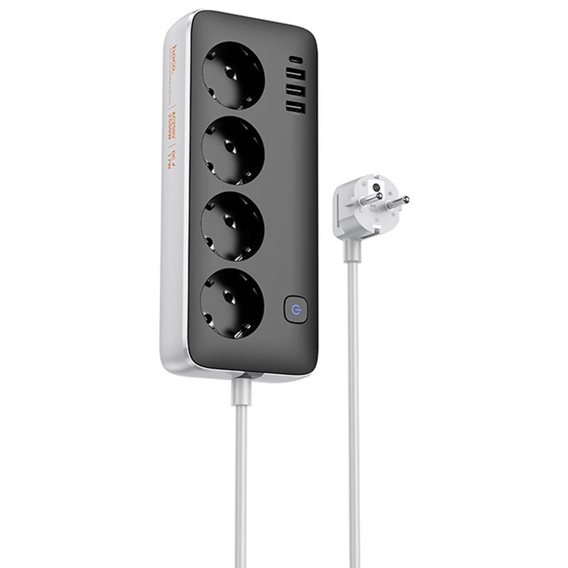 Удлинитель Hoco AC21 Sunlight 4-bit (1C/3A/4xSocket) (3m) Херсон - изображение 1