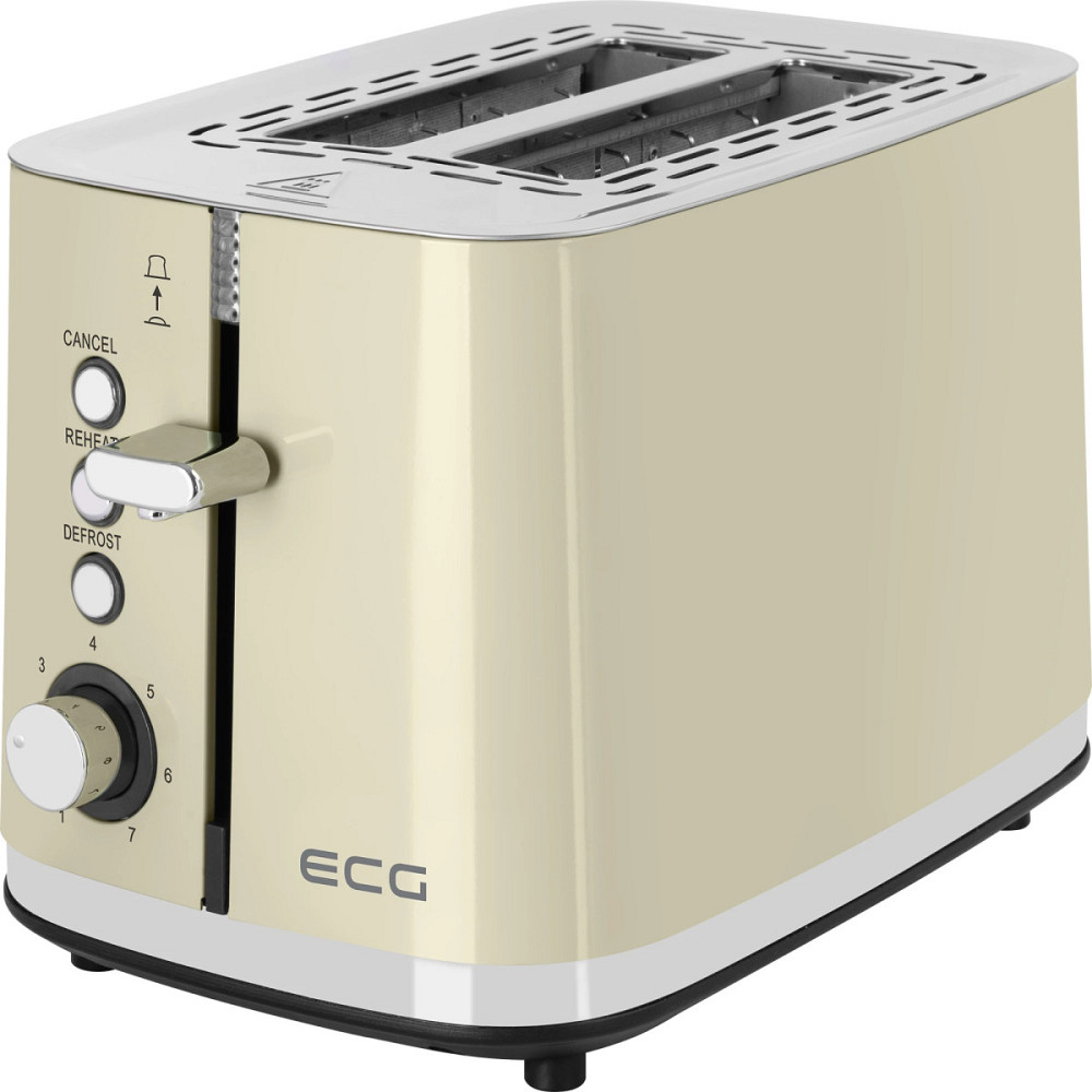 Тостер ECG ST 2766 Vintage Vanilla 925 Вт бежевый Киев - изображение 1
