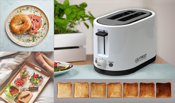 Тостер First FA-5368-3 750 Вт белый Київ - зображення 5
