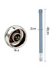 Антенна 215-245/810-1245/1970-2215MHz 3.5dBi, до 50W, 40 см, N-male. Смотрите графики КСВ. Днепр