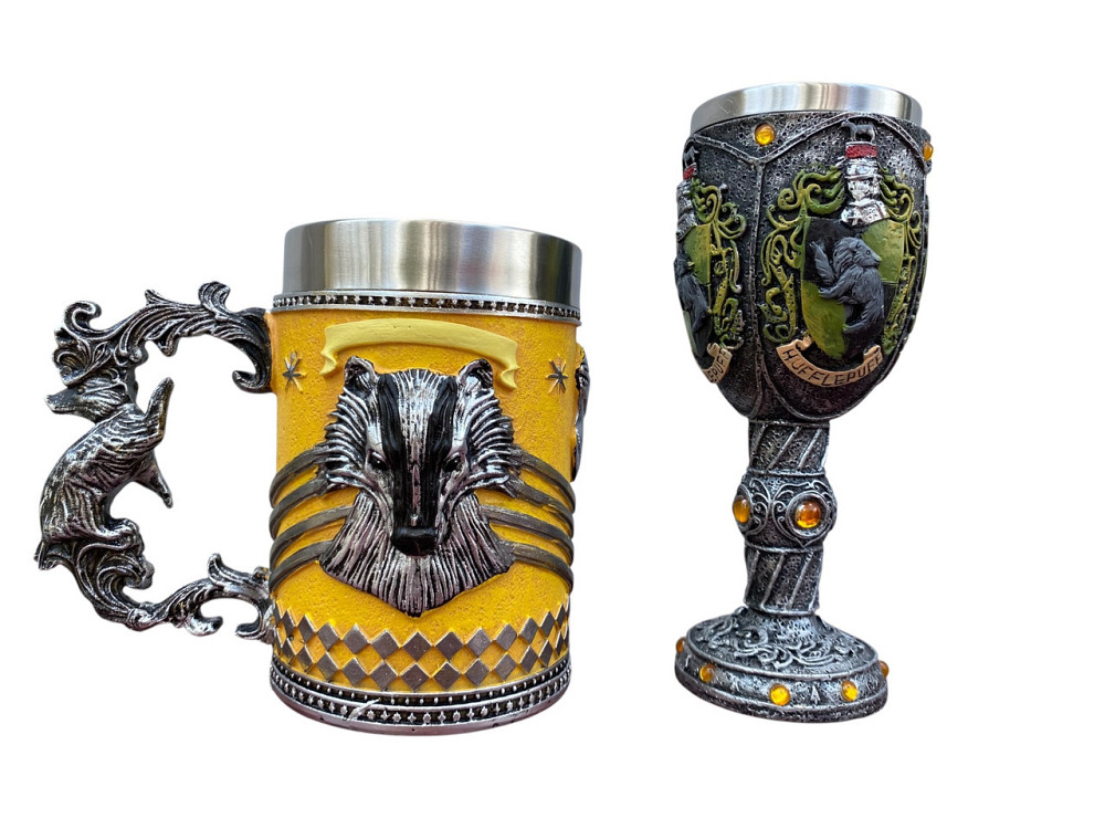 Подарочный набор Кружка и Бокал 3D Harry Potter Hufflepuff Київ - зображення 1