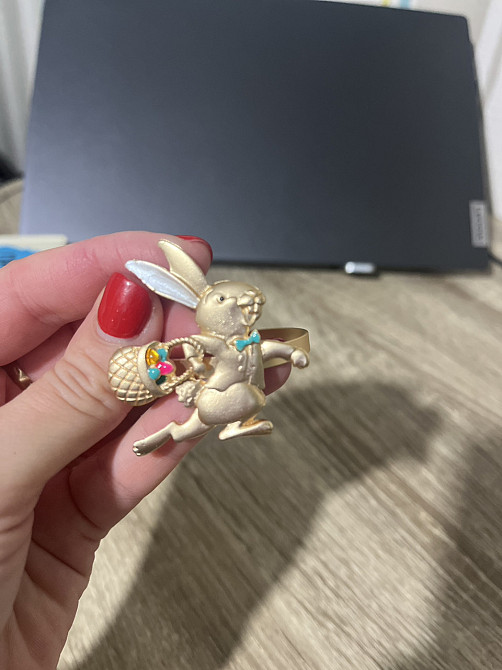 Кольца для сервировки Пасхальный Кролик 6 шт золото PK001 Одесса - изображение 4