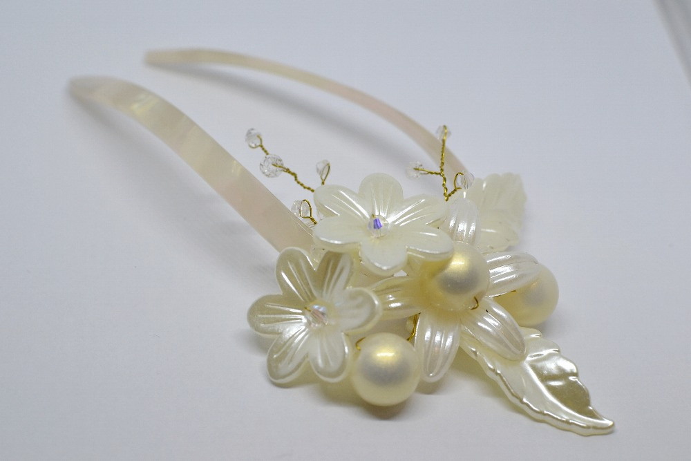 HandMade Декоративна квіткова шпилька в волосся 11, 5см, Ровно - изображение 9