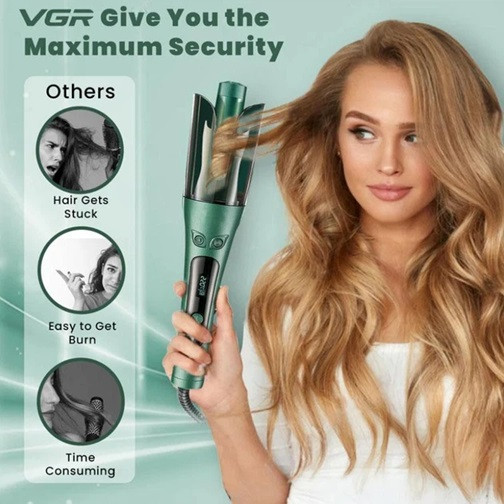 Стайлер-плойка VGR V-583 35 Вт зеленый Київ - зображення 5