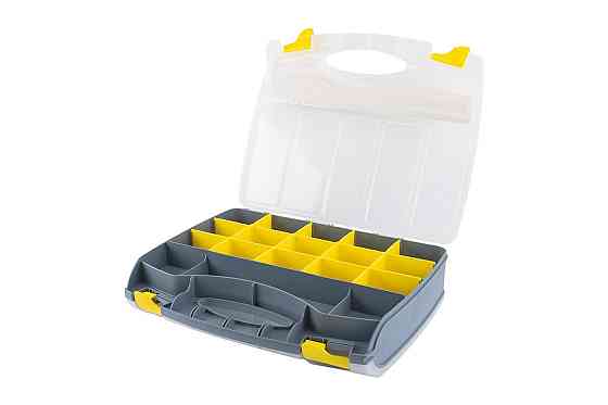 Органайзер двухсторонний MASTERTOOL с ручкой 15" 370х300х80 мм 15 секций/10 лотков 79-3131 Харків