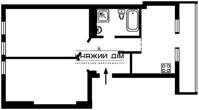 Без комісії! Оренда 2-х к. квартири в центрі Києва м. Арсенальна. № 11107304 Київ - зображення 12