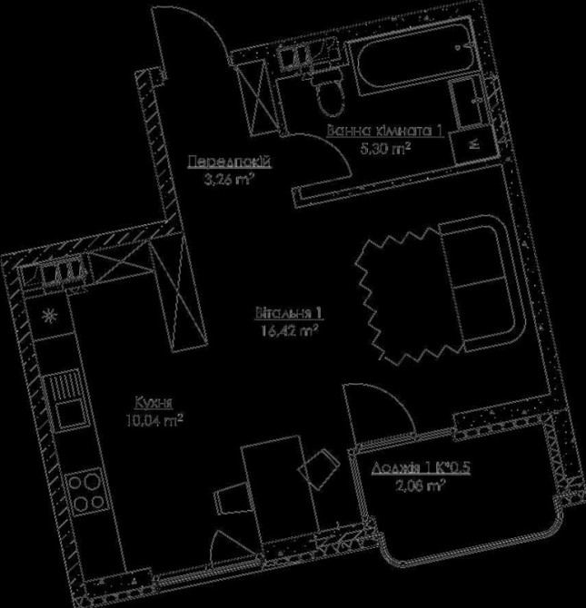 Переуступка! Продажа 1к.кв. в ЖК О2 Residence, м. Бориспольская. № 21137472 Киев - изображение 2