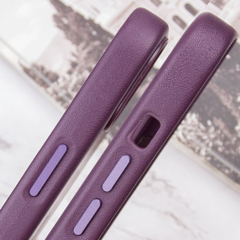 Кожаный чехол Leather Case (AAA) with MagSafe and Animation для Apple iPhone 13 (6.1") Херсон - зображення 5