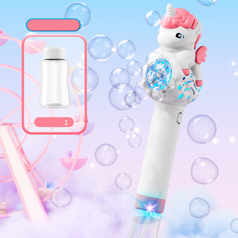 Пистолет с мыльными пузырями H055 Little Unicorn + bottle 50ml Херсон - зображення 3