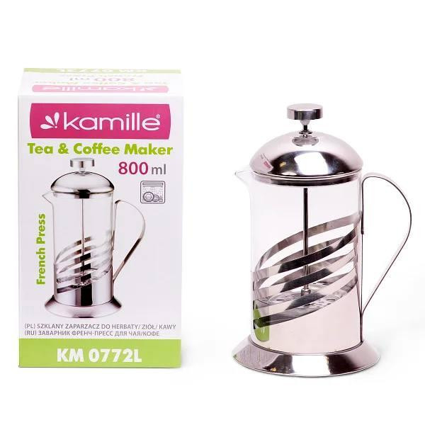 Френч-пресс Kamille 800 мл (KM 0772L) Одеса - зображення 1