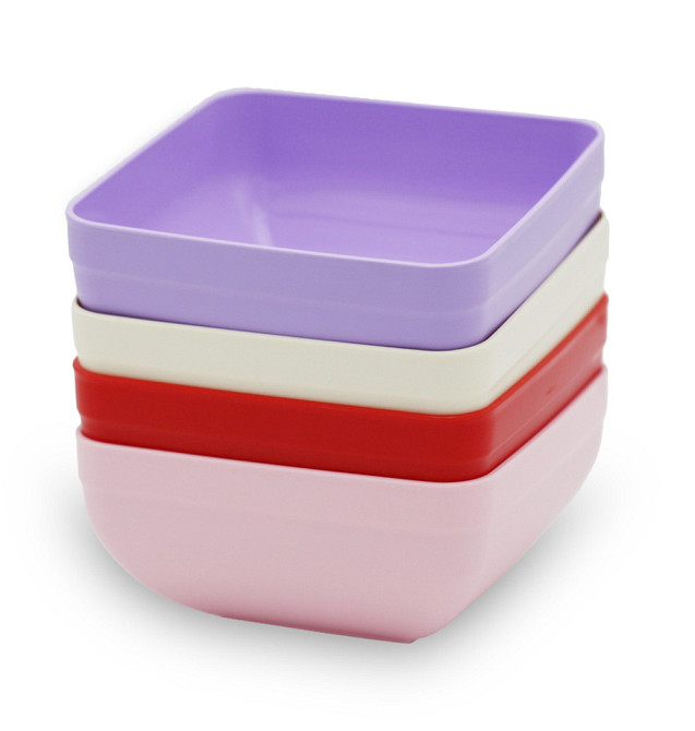 Миска Zambak Plastik Пластмассовая Квадратная Розовая 1.2 л 84601 Київ - зображення 1