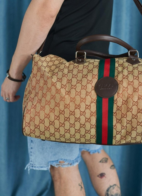 сумка дорожная большая Gucci бежева РМ16 Одеса - зображення 3