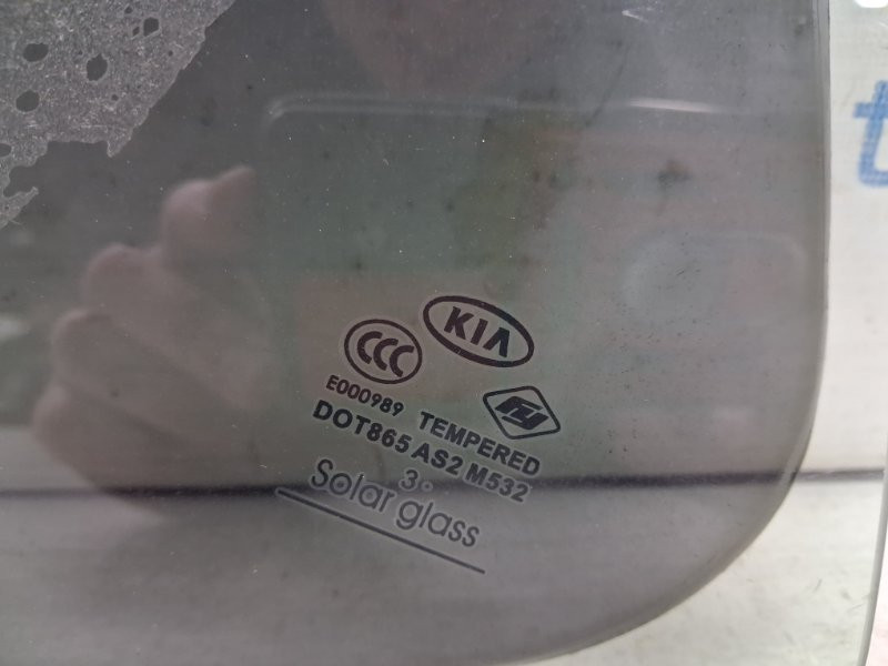 Стекло двери задней левой (форточка) Kia Optima TF 2.4 БЕНЗИН G4KJ 2010 (б/у) Київ - зображення 2