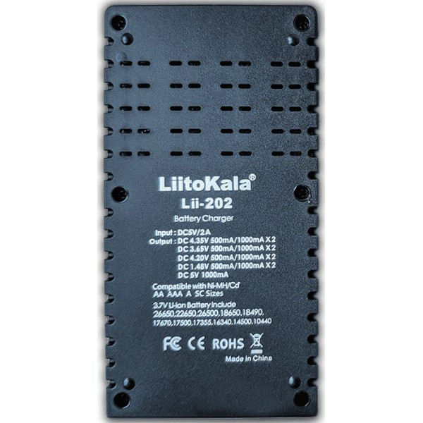 Зарядний пристрій Liitokala Lii-202 (Код товару:29586) Харків - зображення 4