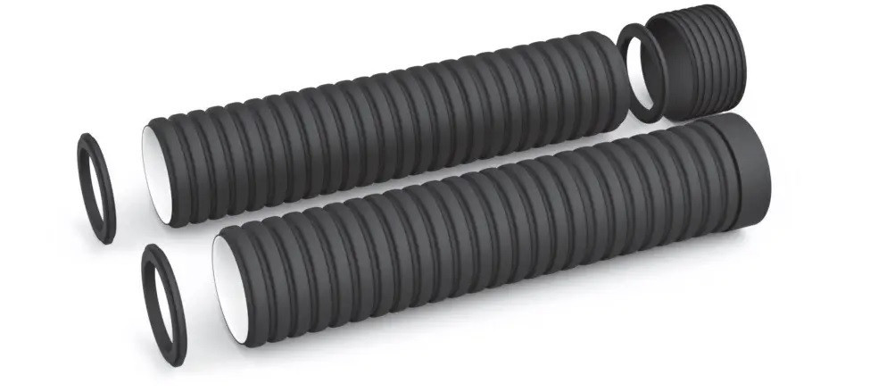 Труба двошарова гофрована TW-CORR, SN4, d 160мм x 6000мм Киев - изображение 6