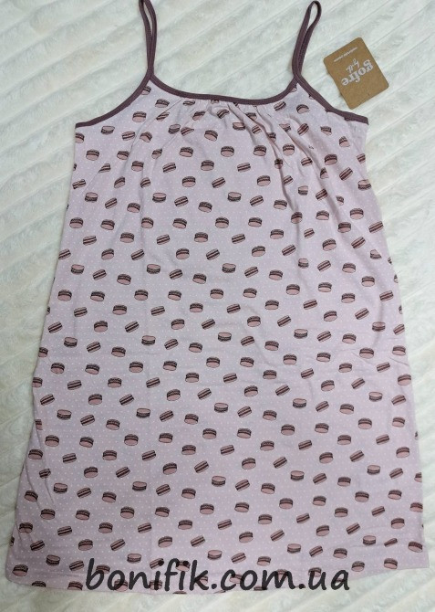 Женская ночная сорочка на тонкой бретели "Sweets" (арт. LDK 112/22/03) Кривий Ріг - зображення 4