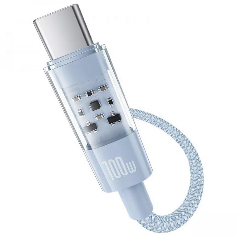 Дата кабель Baseus Gem Fast Charging Type-C to Type-C 100W (1m) (P10373000111) Херсон - зображення 3