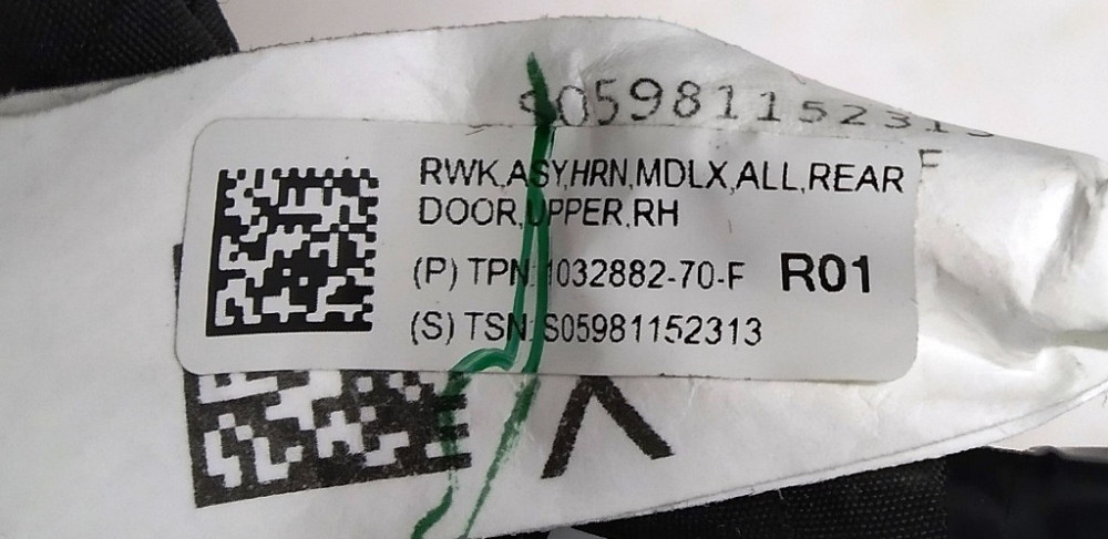 Электропроводка верхней панели двери задней правой Tesla model X 1032882-00-F Київ - зображення 3