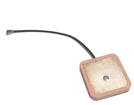 GPS антенна активная керамическая 1575MHz 28dBi 25х25 мм, с кабелем 7 см IPEX (10948) Дніпро
