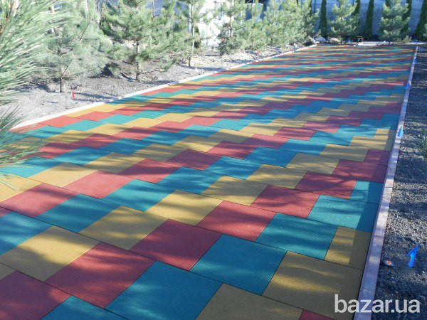 Резиновое напольное покрытие для детских площадок Київ - зображення 5