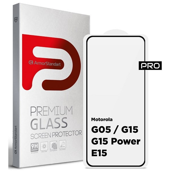 Захисне скло ArmorStandart Pro для Motorola G05/G15/G15 Power/E15 Black (ARM83294) (Код товару:40665 Харків - зображення 1