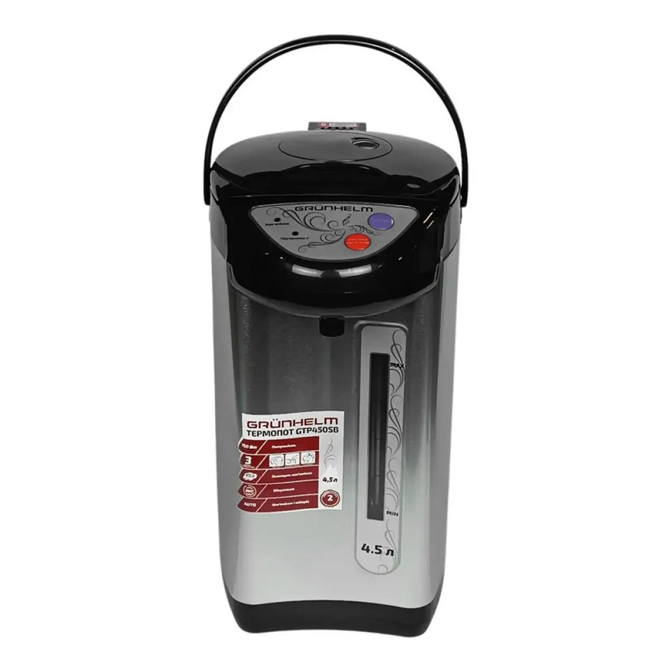 Термопот Grunhelm GTP450SB 4.5 л серебристый Киев - изображение 1