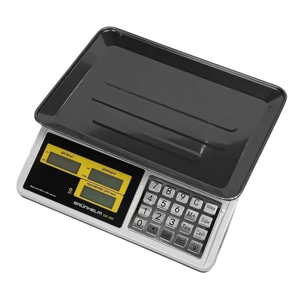 Весы торговые Grunhelm GSC-056 50 кг Київ - зображення 1