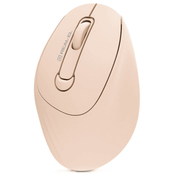 Мишка REAL-EL RM-370W Beige (EL123200056) Харків - зображення 4