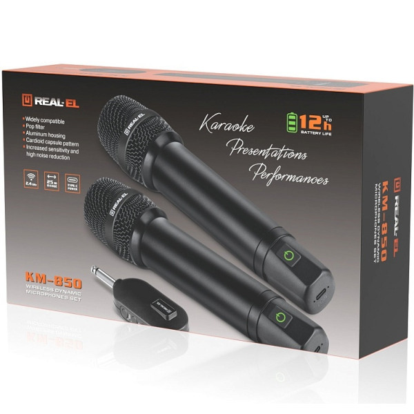 Мікрофон REAL-EL KM-850 (EL121900002) Харків - зображення 3