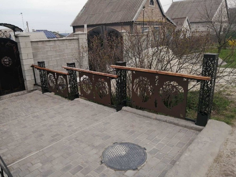 Ворота металлические сварные с декором Кам'янське (Дніпродзержинськ) - зображення 2