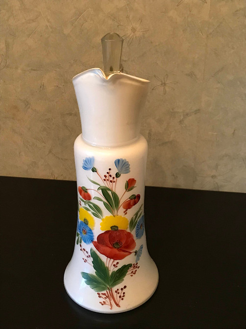 Винтажный набор для воды из молочного стекла. Дніпро - зображення 1