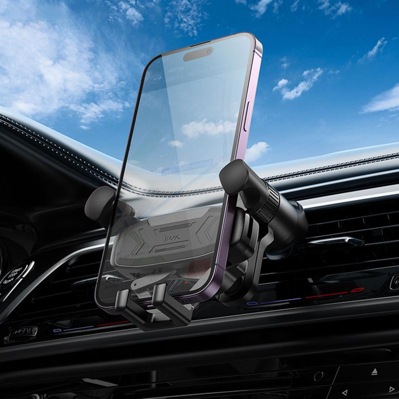 Автодержатель Hoco H66 Gamble gravity linkage (air outlet) Херсон - зображення 5