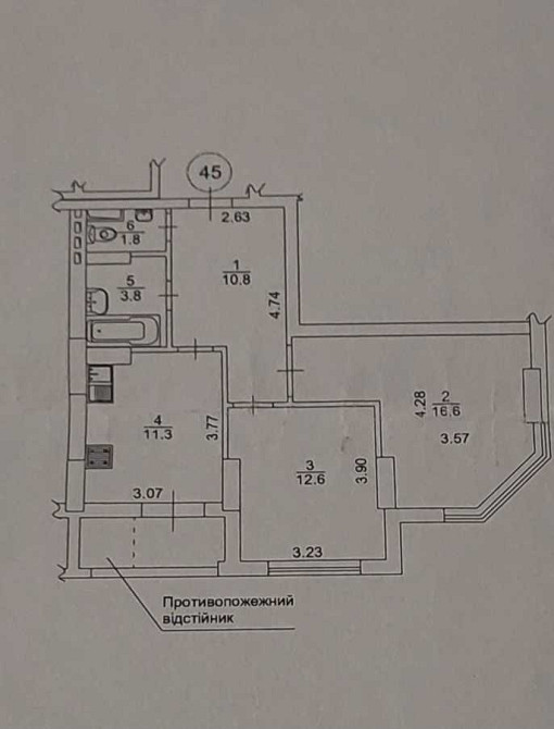 продажа 2-к квартира Киев, Голосеевский, 80000 $ Київ - зображення 8
