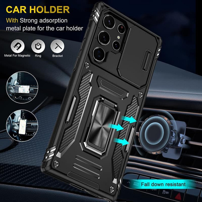 Ударопрочный чехол Camshield Army Ring для Samsung Galaxy S23 Ultra Херсон - зображення 3