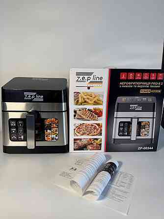 Аэрогриль мультипечь на два тэна с силиконовой формой Zepline ZP-00344 13 л 4200 Вт Київ