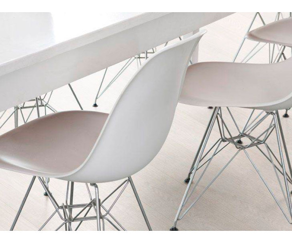 Стілець Тауер ніжки метал пластик білий Дніпро - зображення 4