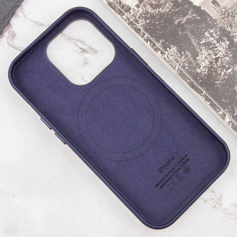Кожаный чехол Leather Case (AAA) with MagSafe and Animation для Apple iPhone 14 Pro (6.1") Херсон - зображення 6