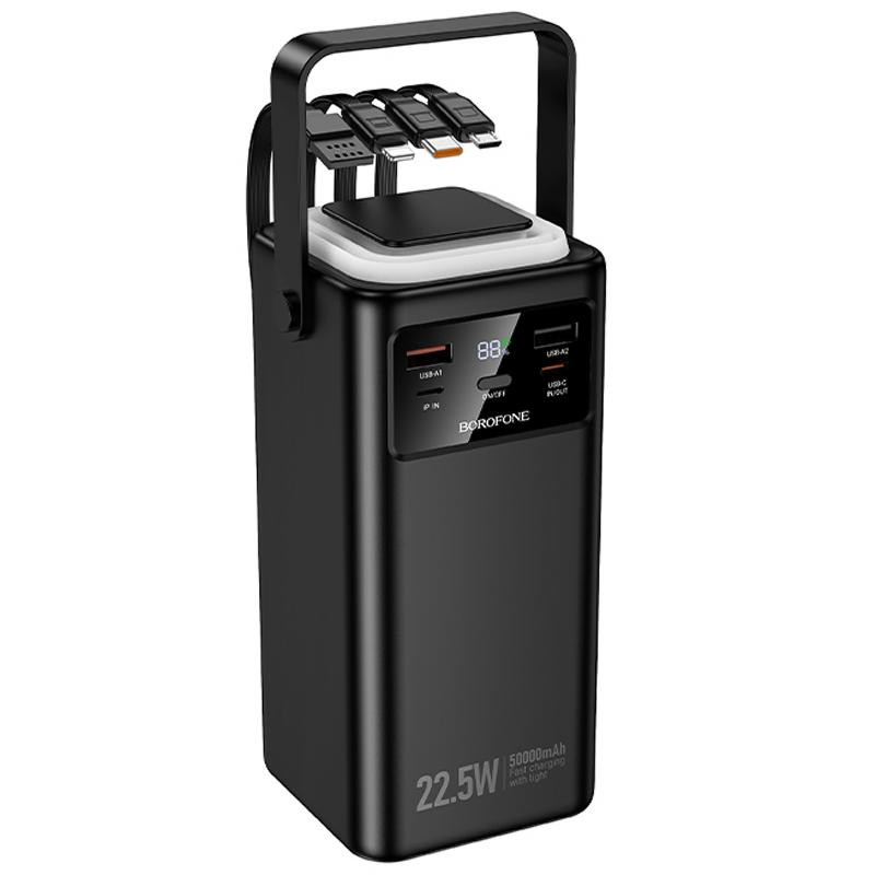 Портативное ЗУ Power Bank Borofone BJ65A High 22.5W+PD20W with cable 50000 mAh Херсон - зображення 3
