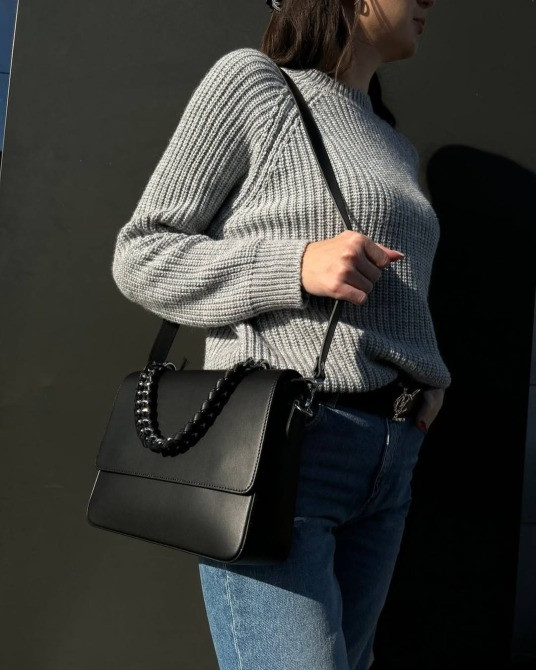 сумка женская через плечо натуральная гладкая кожа Италия Вера пелле TS000059 Киев - изображение 2