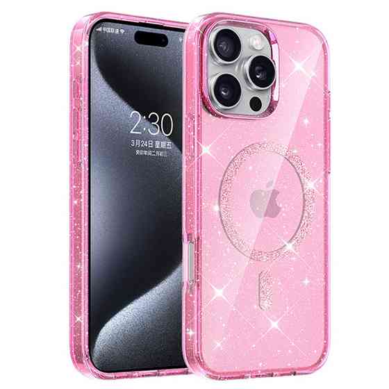 Чехол TPU Eclipse Sparkle Magnetic Fit для Apple iPhone 16 Pro Max (6.9") Херсон