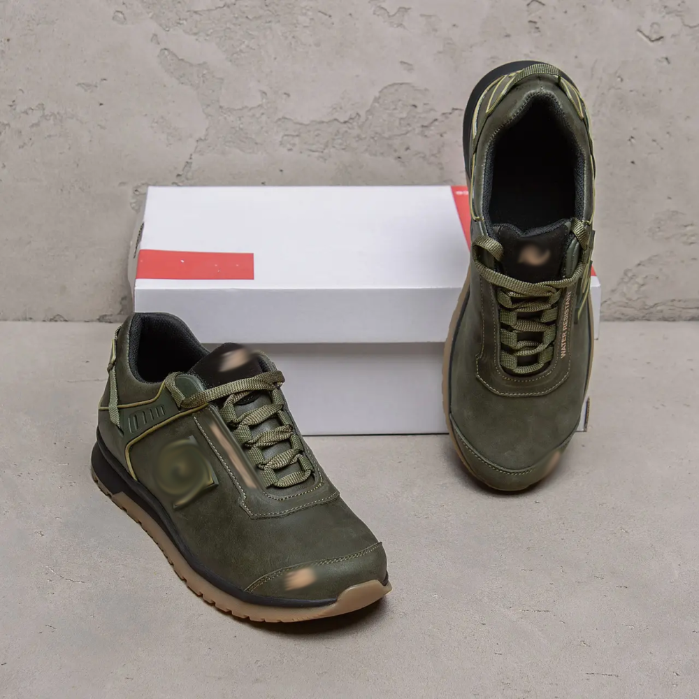 Мужские кожаные кроссовки Clasic model Green Київ - зображення 7