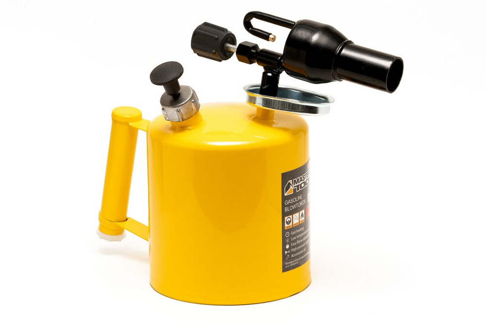 Лампа паяльная бензиновая MASTERTOOL 2.0 л 1100°С 32 мм 1200 г/час 0.25 МПа 44-5220 Харків - зображення 2