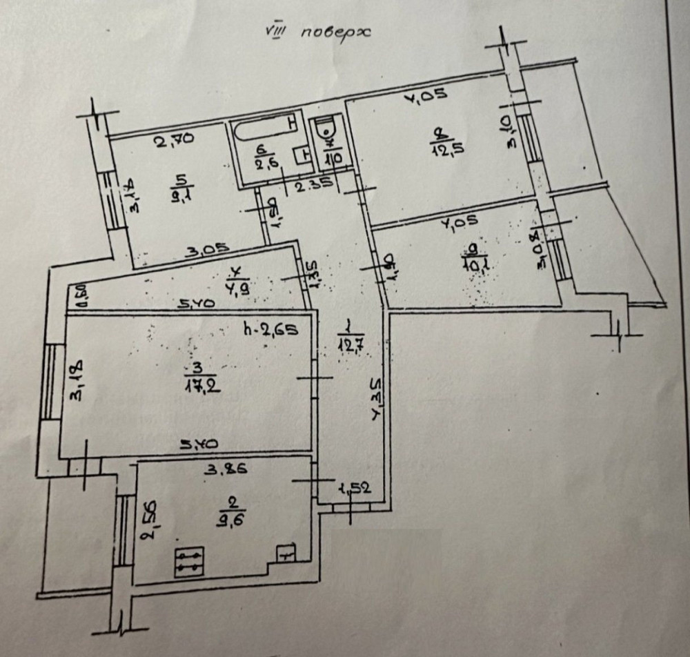У продажу простора 4-кімнатна квартира на Заболотного/Семена Палія. Одеса - зображення 11