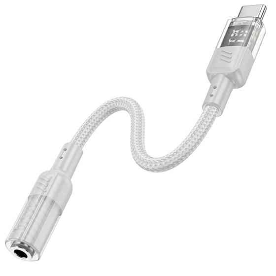 Переходник Aux Hoco LS37 Spirit transparent external sound card Type-C to 3.5mm Херсон