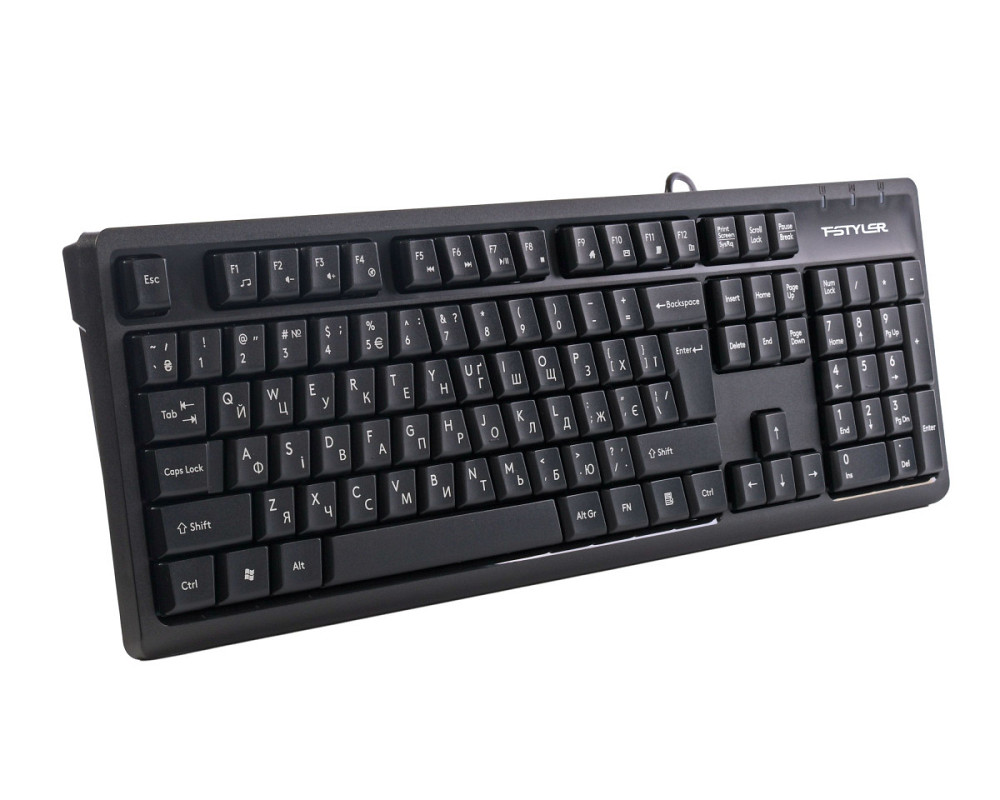 Клавиатура компьютерная проводная A4Tech FKS12(Black) черная Київ - зображення 3