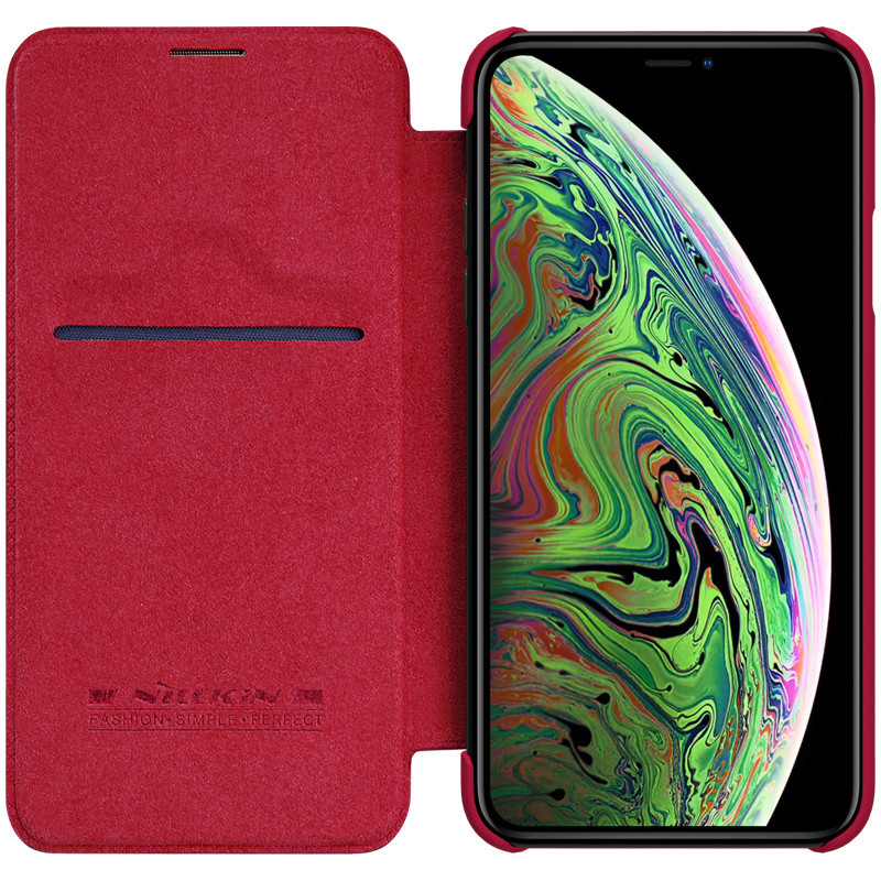 Кожаный чехол-книжка Nillkin Qin Series для Apple iPhone 11 Pro (5.8") Херсон - зображення 7